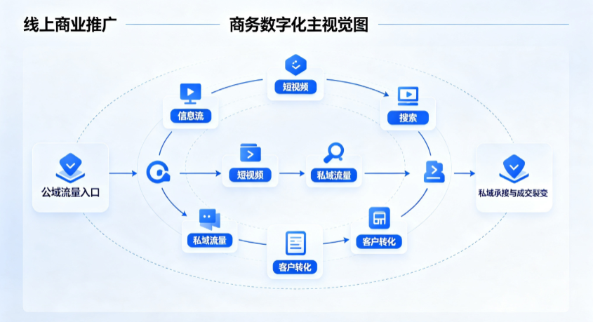 沾益县线上商业推广怎么做？全域流量闭环搭建与低成本转化实战指南